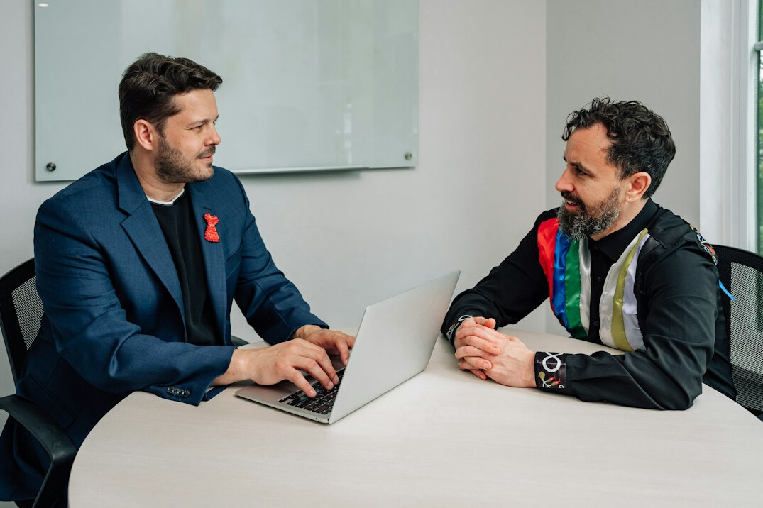 manager discussing with employee